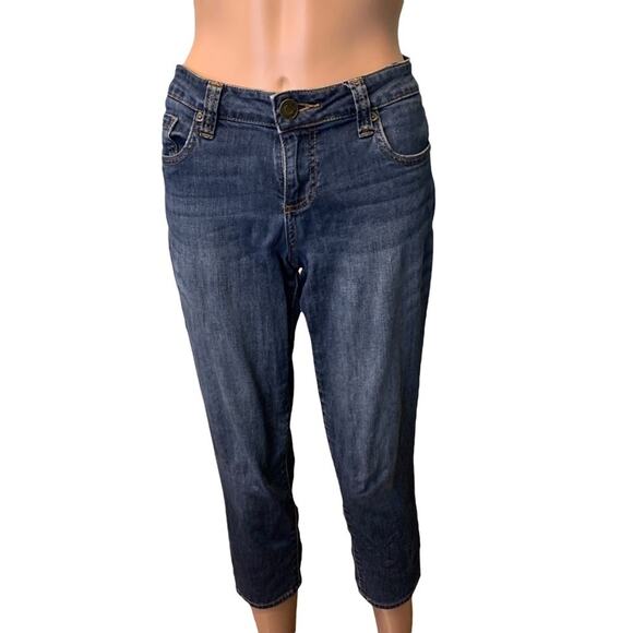 Kut From The Kloth Cropped Capri Jeans Size 4 Western Cowgirl Casual - Picture 1 of 4